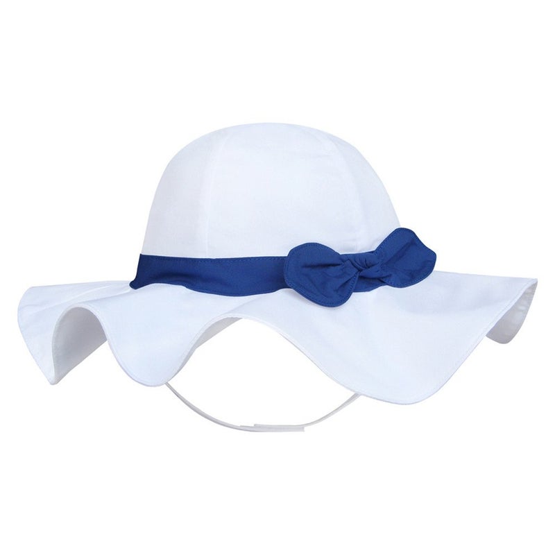 Vimeet Kid Baby Summer Hat Baby Sun Hat Toddler Beach Hat Baby Bucket Hat White - Image 1